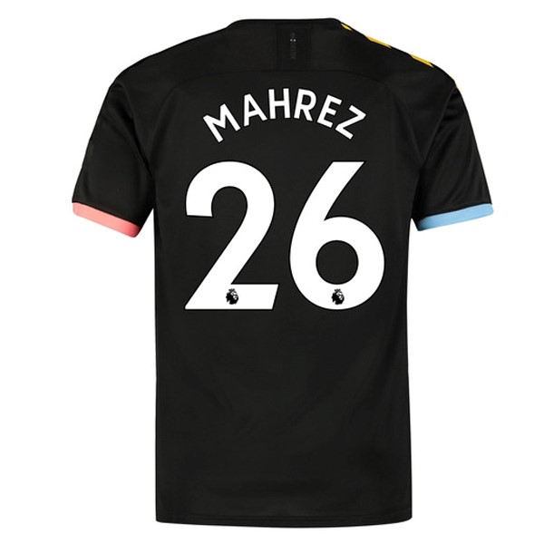 Camiseta Manchester City NO.26 Mahrez 2ª Kit 2019 2020 Negro